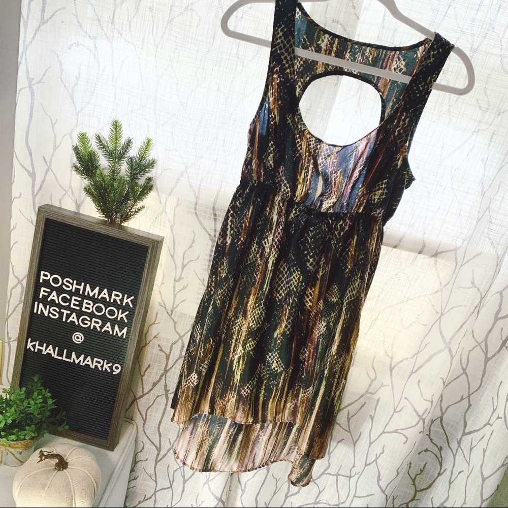 Mimi Chica Snake Skin Thin Poly Dress / Coverup